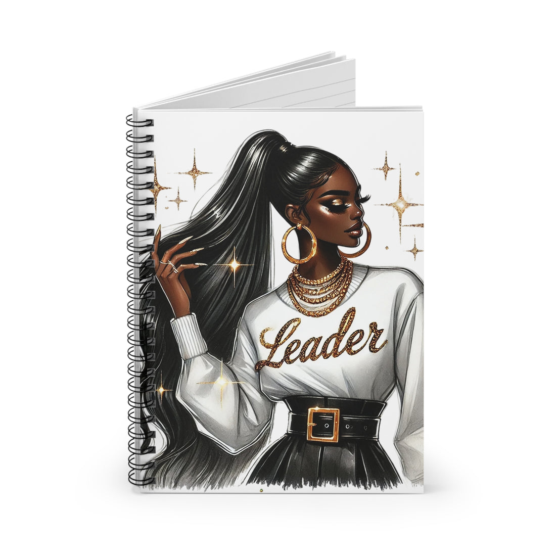 Leader Spiral Notebook - Inspirational Journal for Women