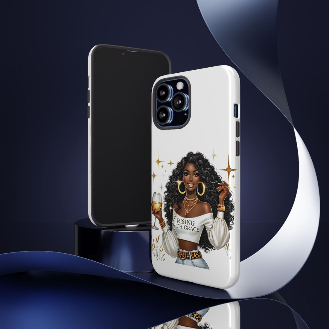 Rising With Grace Phone Case – Chic Strong Woman Design