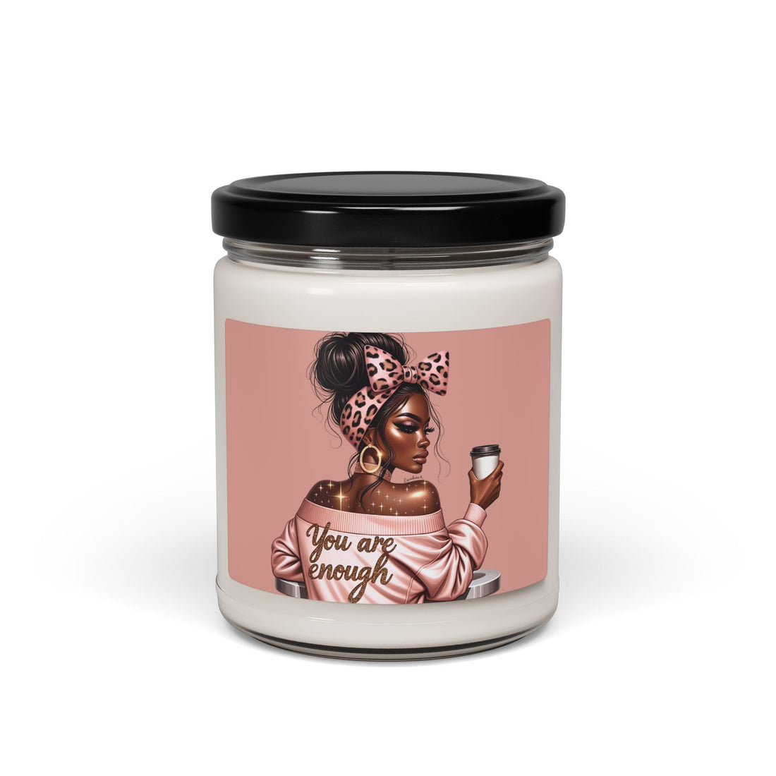 You Are Enough Scented Soy Candle - 9oz | Relaxing Aroma for Empowerment & Self-Care