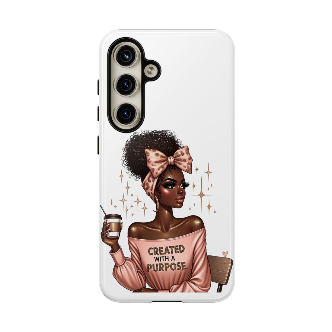 Created With A Purpose Phone Case – Chic Strong Woman Design