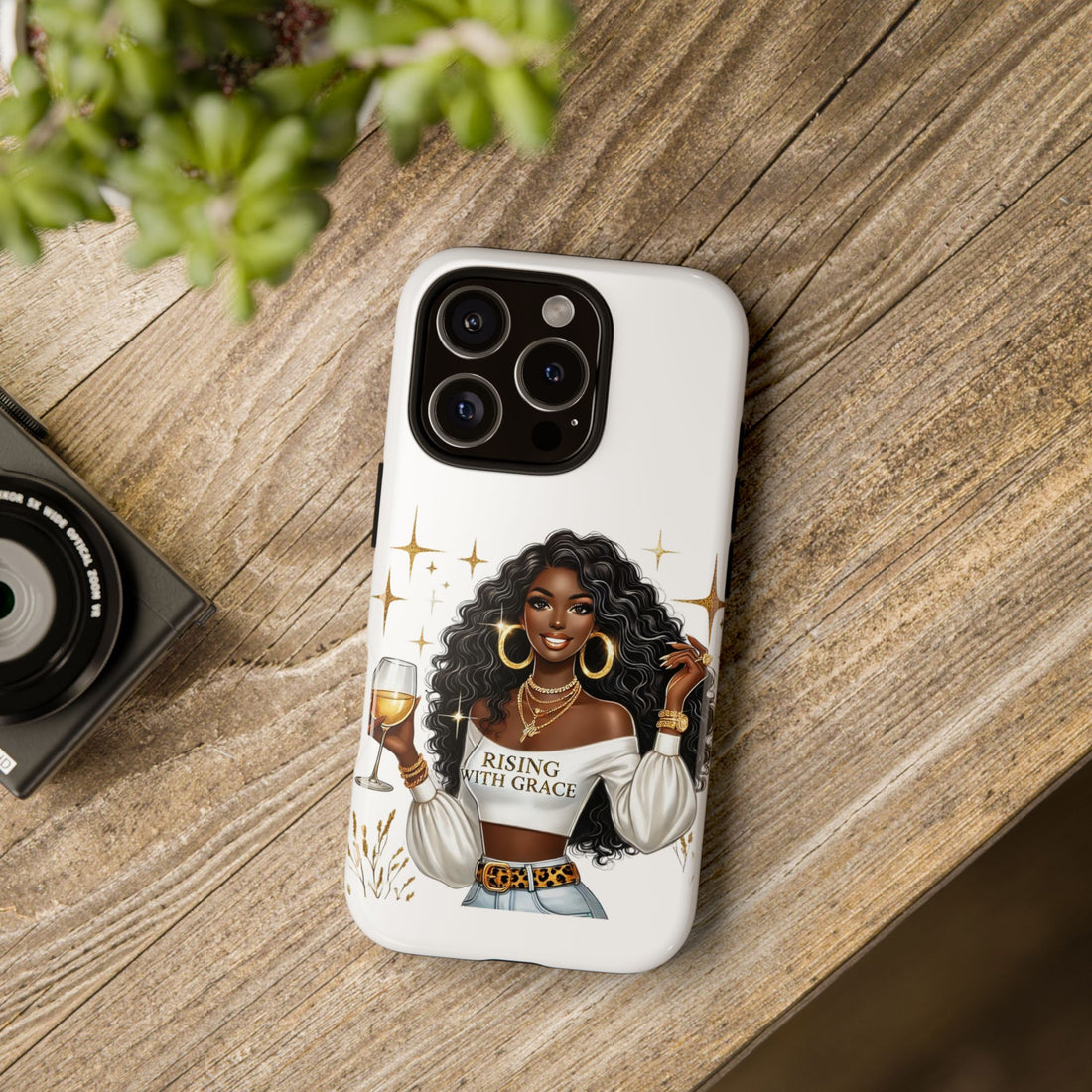 Rising With Grace Phone Case – Chic Strong Woman Design