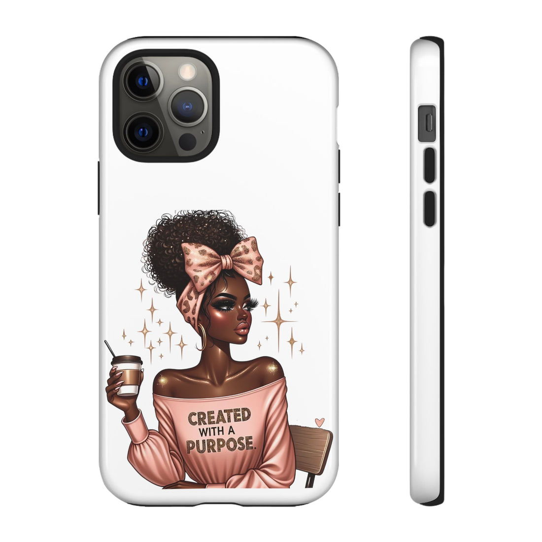 Created With A Purpose Phone Case – Chic Strong Woman Design