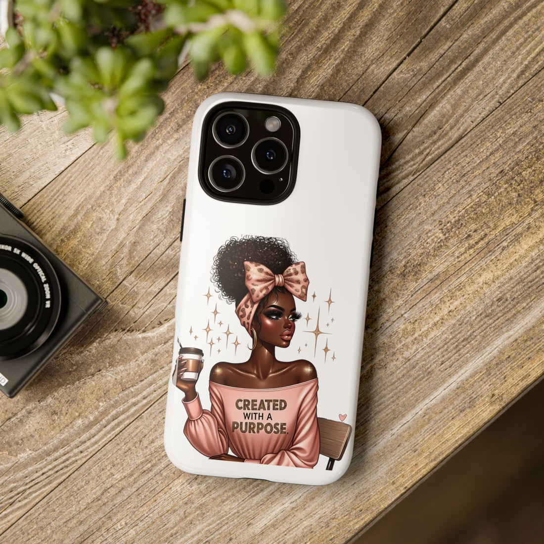 Created With A Purpose Phone Case – Chic Strong Woman Design