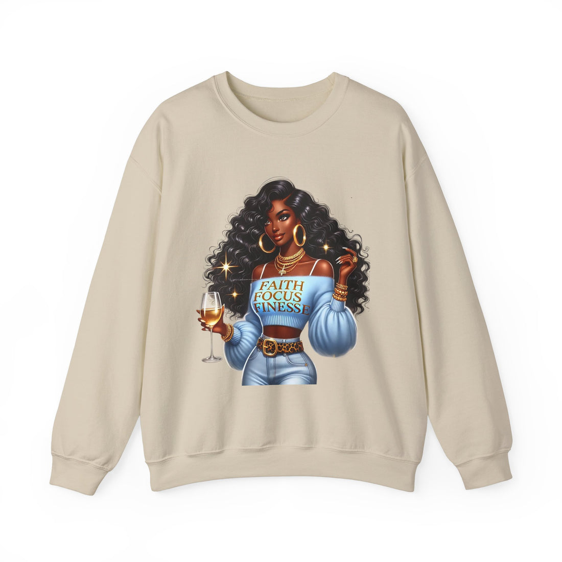 Faith Focus Finesse Unisex Heavy Blend™ Crewneck Sweatshirt