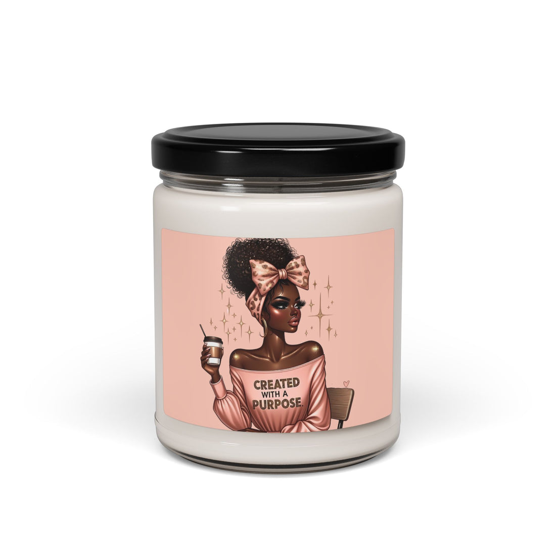 Created With A Purpose Scented Soy Candle - 9oz | Relaxing Aroma for Empowerment & Self-Care