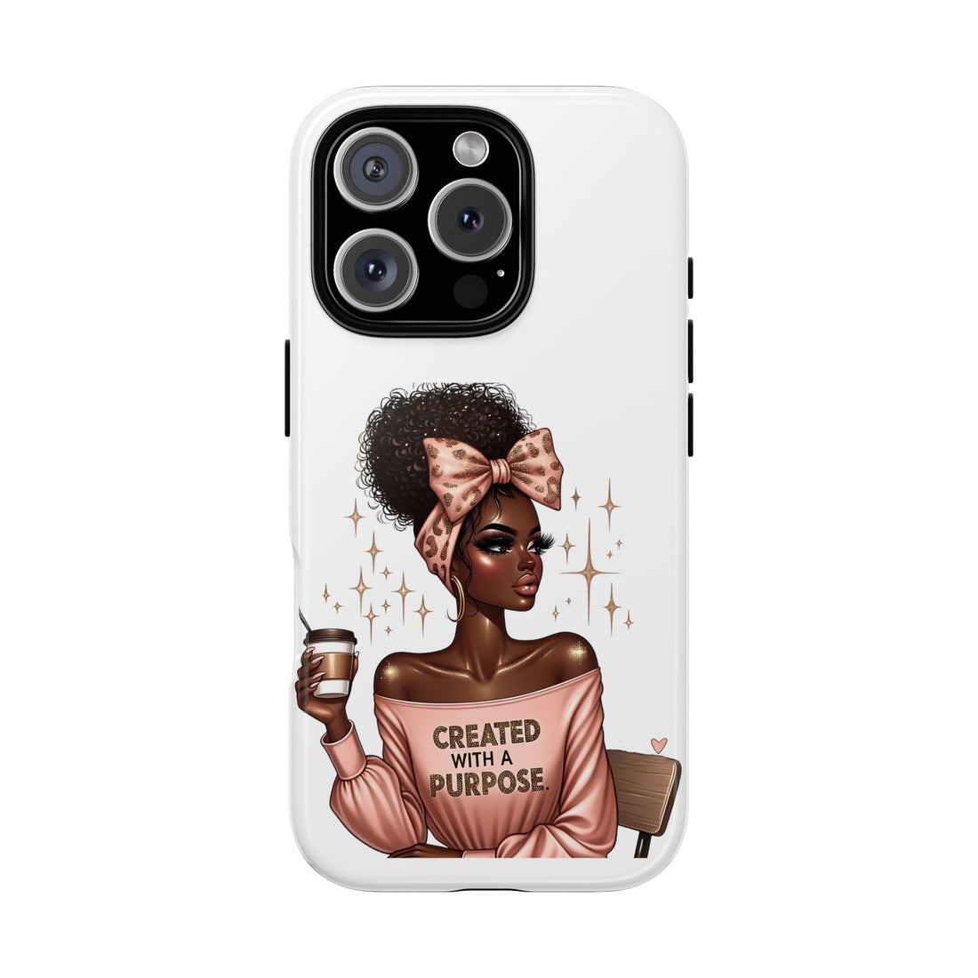 Created With A Purpose Phone Case – Chic Strong Woman Design