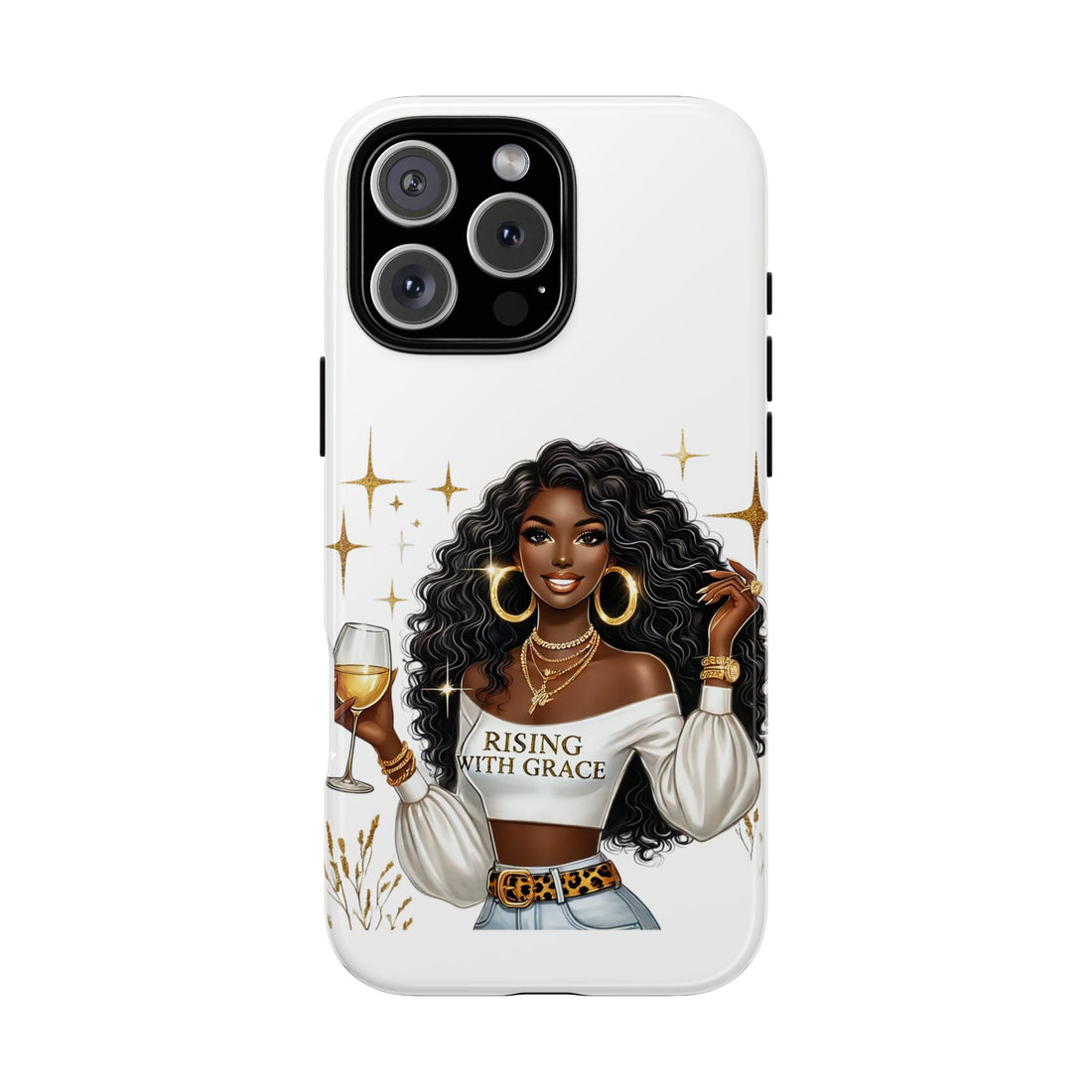 Rising With Grace Phone Case – Chic Strong Woman Design