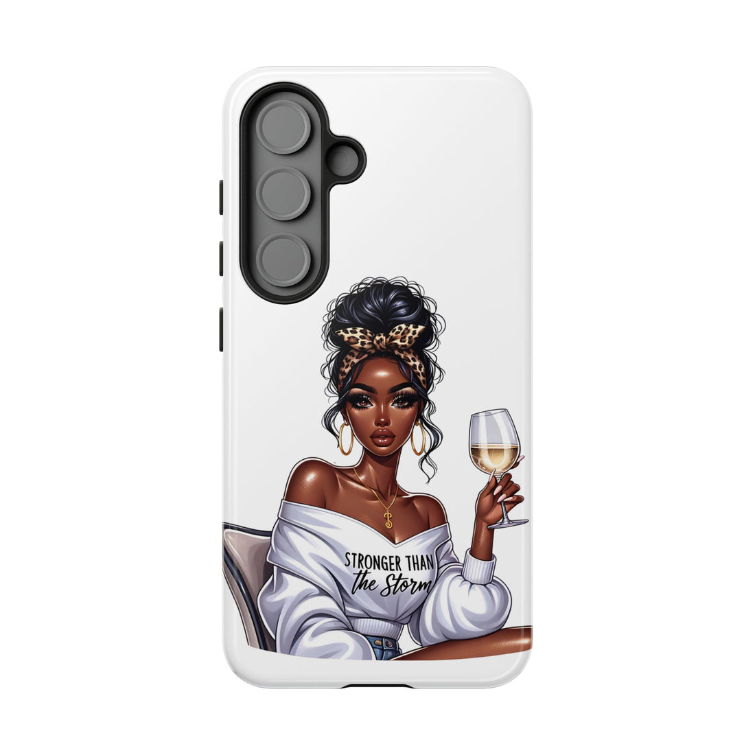 Stronger Than The Storm Phone Case – Chic Strong Woman Design