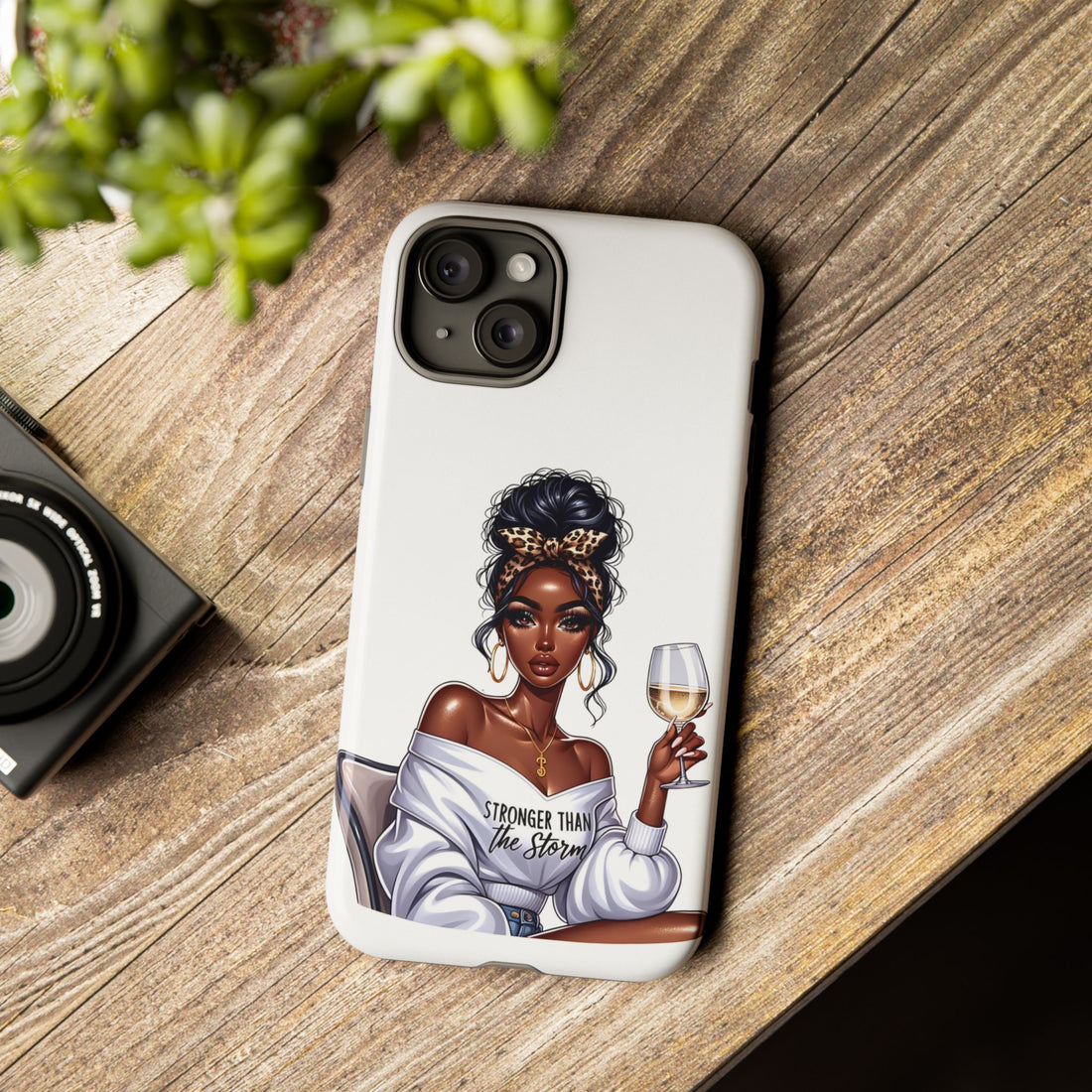 Stronger Than The Storm Phone Case – Chic Strong Woman Design