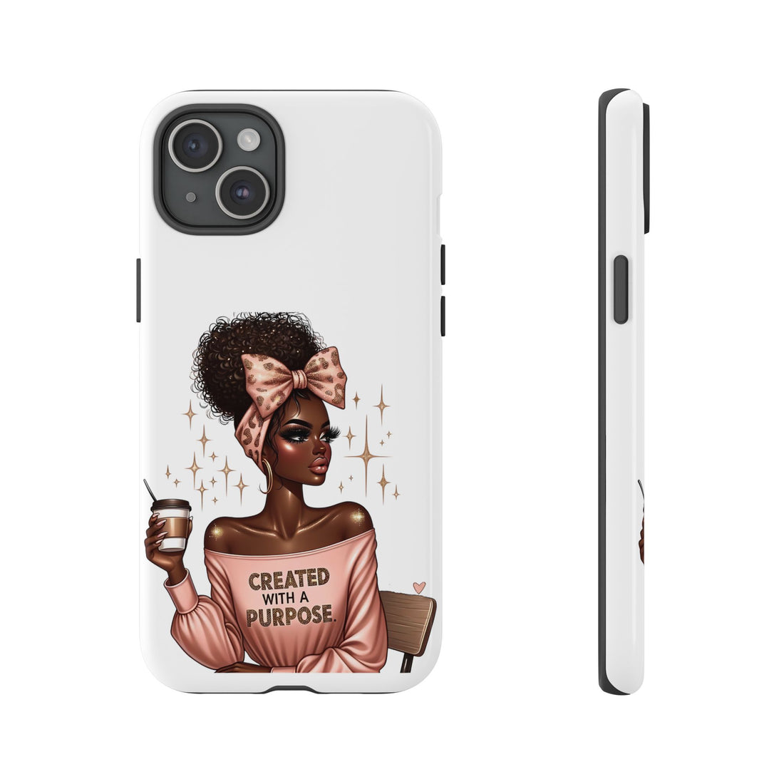 Created With A Purpose Phone Case – Chic Strong Woman Design