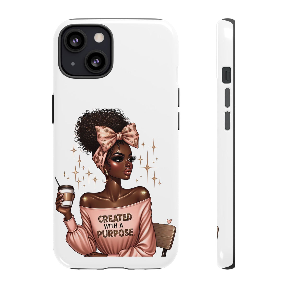 Created With A Purpose Phone Case – Chic Strong Woman Design