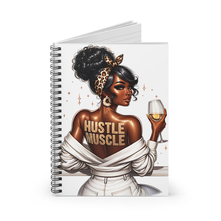 Hustle Muscle Spiral Notebook - Inspirational Journal for Women