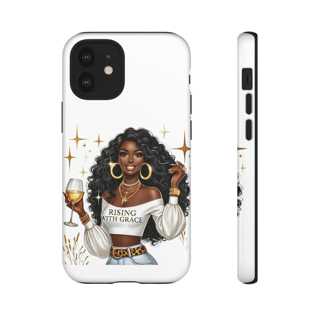 Rising With Grace Phone Case – Chic Strong Woman Design