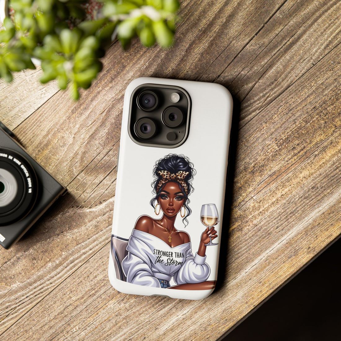 Stronger Than The Storm Phone Case – Chic Strong Woman Design