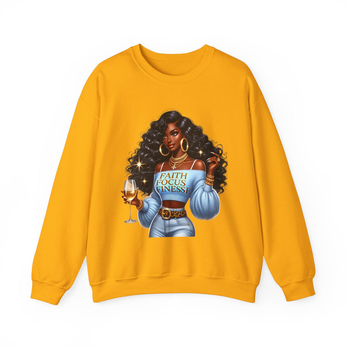 Faith Focus Finesse Unisex Heavy Blend™ Crewneck Sweatshirt