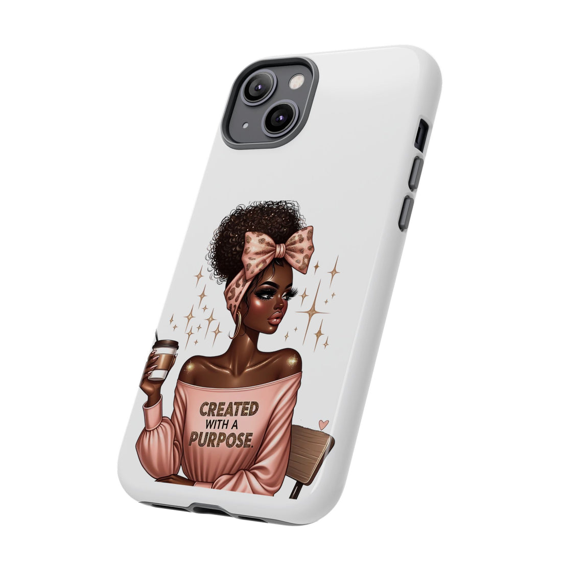 Created With A Purpose Phone Case – Chic Strong Woman Design