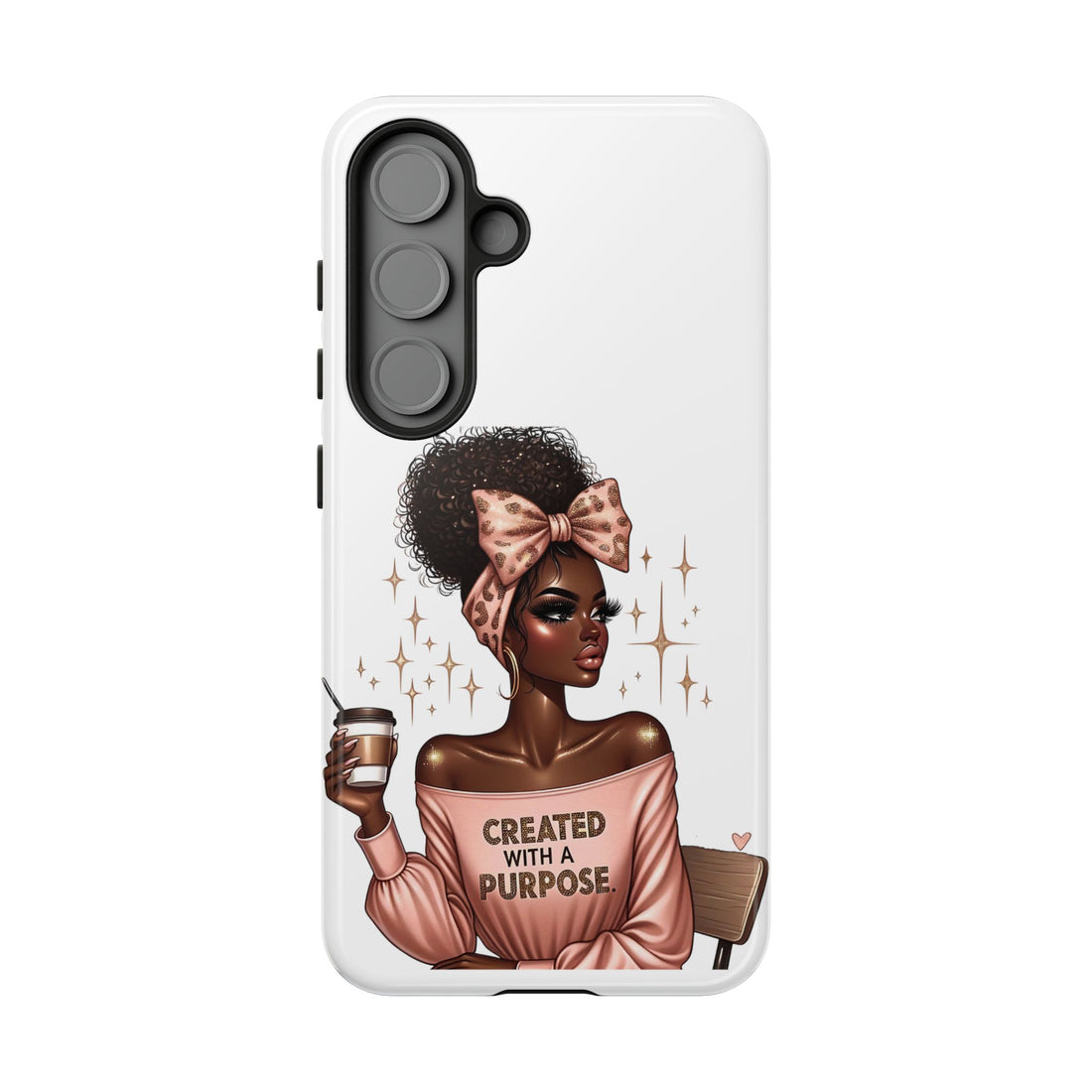 Created With A Purpose Phone Case – Chic Strong Woman Design