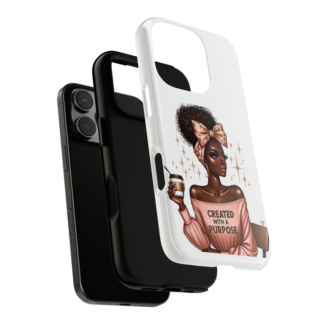 Created With A Purpose Phone Case – Chic Strong Woman Design