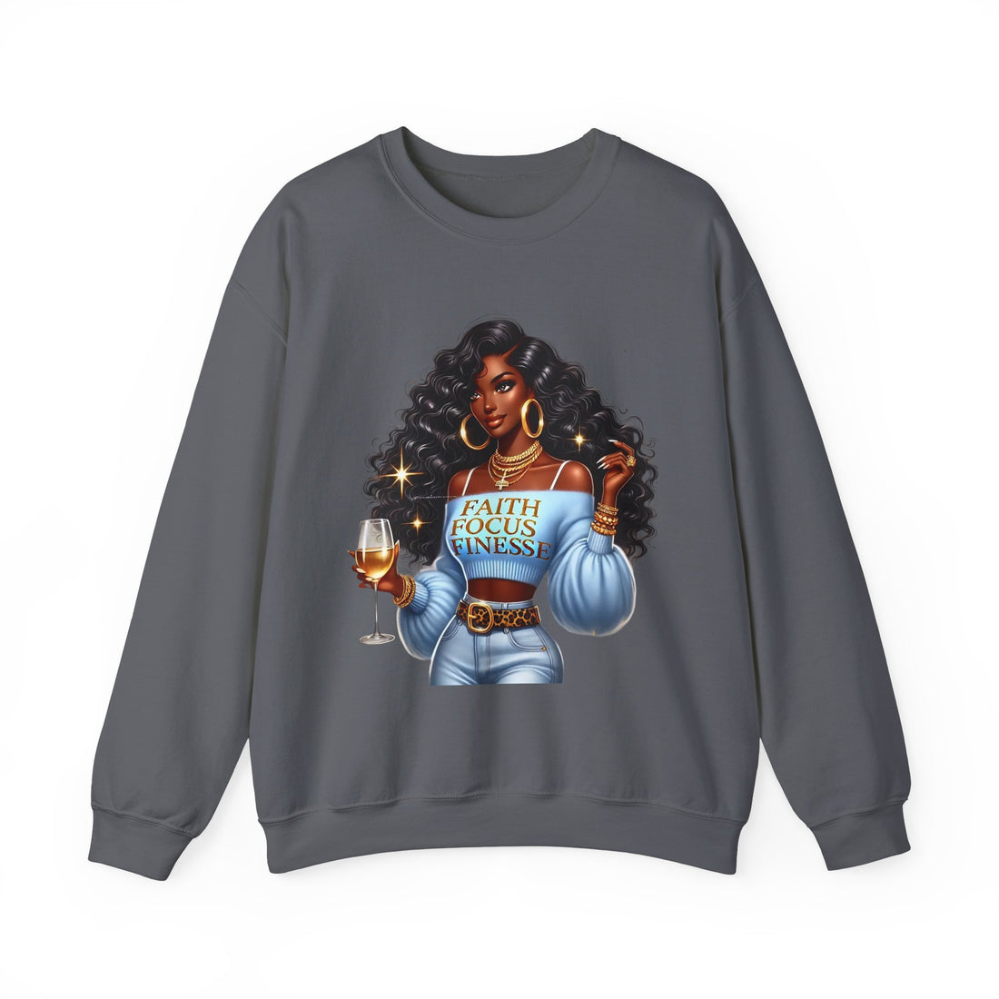 Faith Focus Finesse Unisex Heavy Blend™ Crewneck Sweatshirt