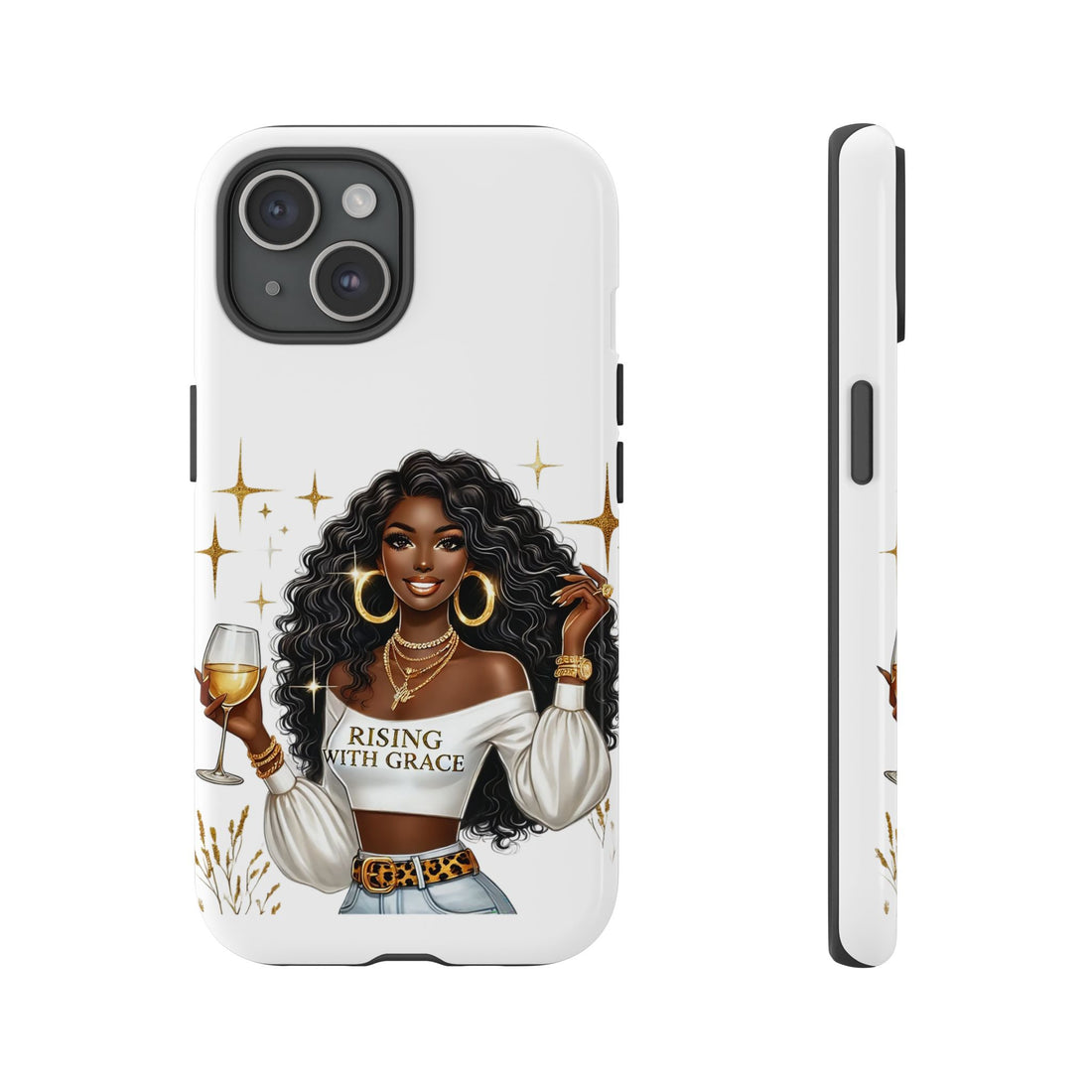 Rising With Grace Phone Case – Chic Strong Woman Design