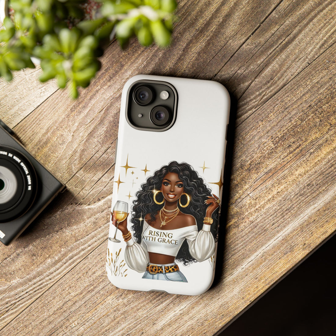 Rising With Grace Phone Case – Chic Strong Woman Design