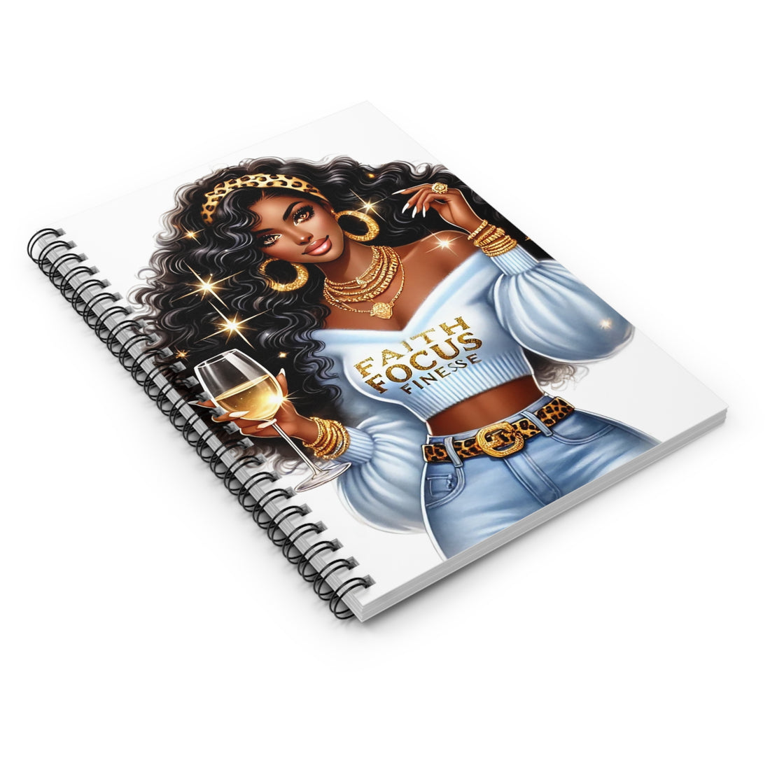 Faith Focus Finesse Spiral Notebook - Inspirational Journal for Women