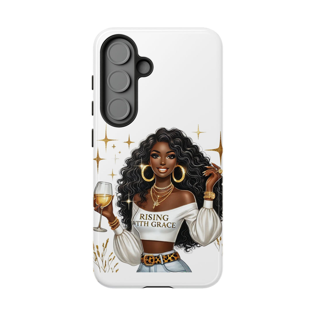 Rising With Grace Phone Case – Chic Strong Woman Design