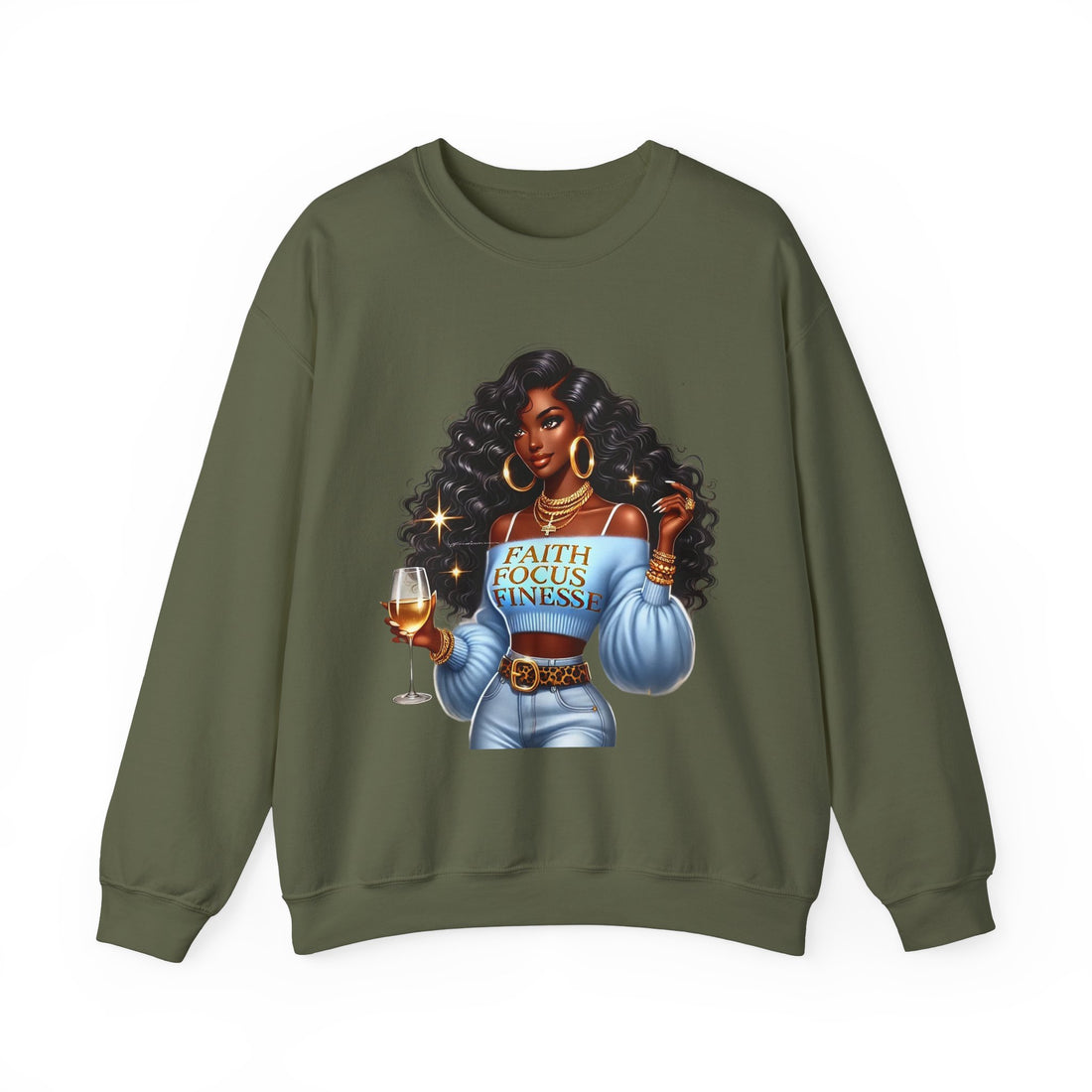 Faith Focus Finesse Unisex Heavy Blend™ Crewneck Sweatshirt