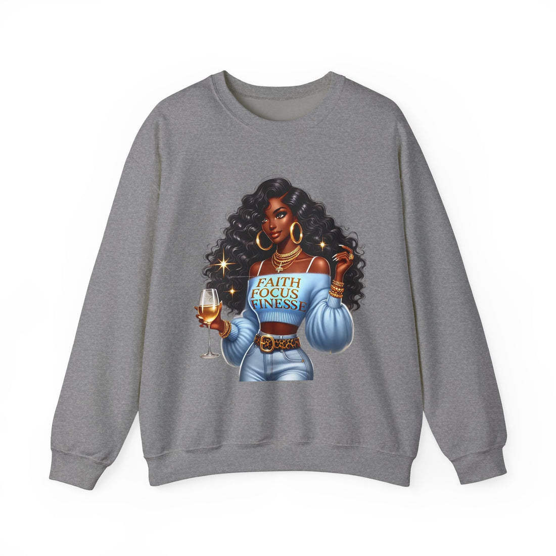 Faith Focus Finesse Unisex Heavy Blend™ Crewneck Sweatshirt