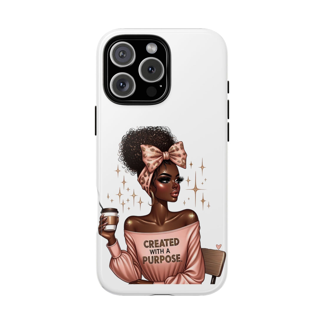 Created With A Purpose Phone Case – Chic Strong Woman Design