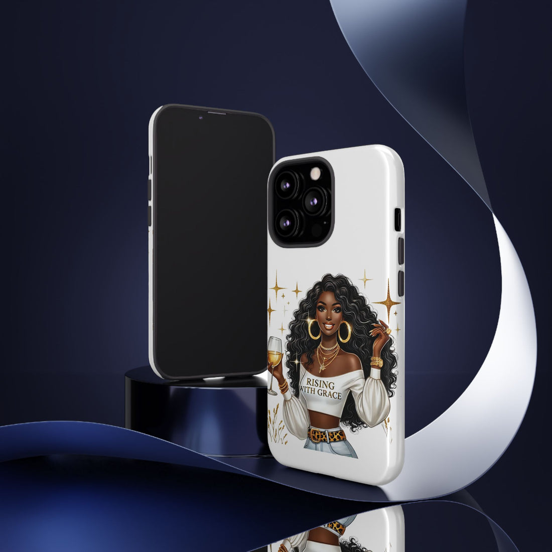 Rising With Grace Phone Case – Chic Strong Woman Design