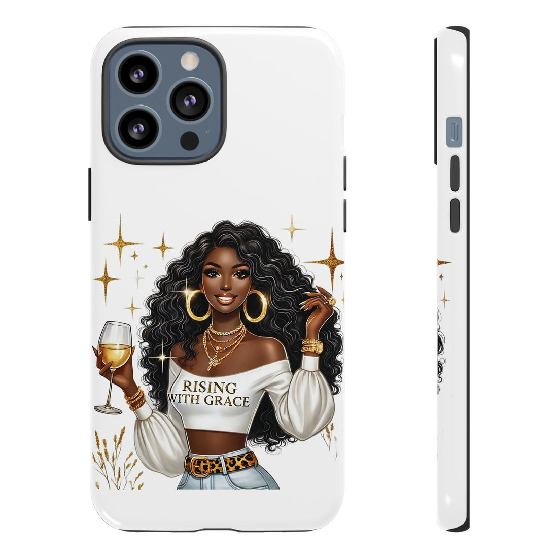 Rising With Grace Phone Case – Chic Strong Woman Design