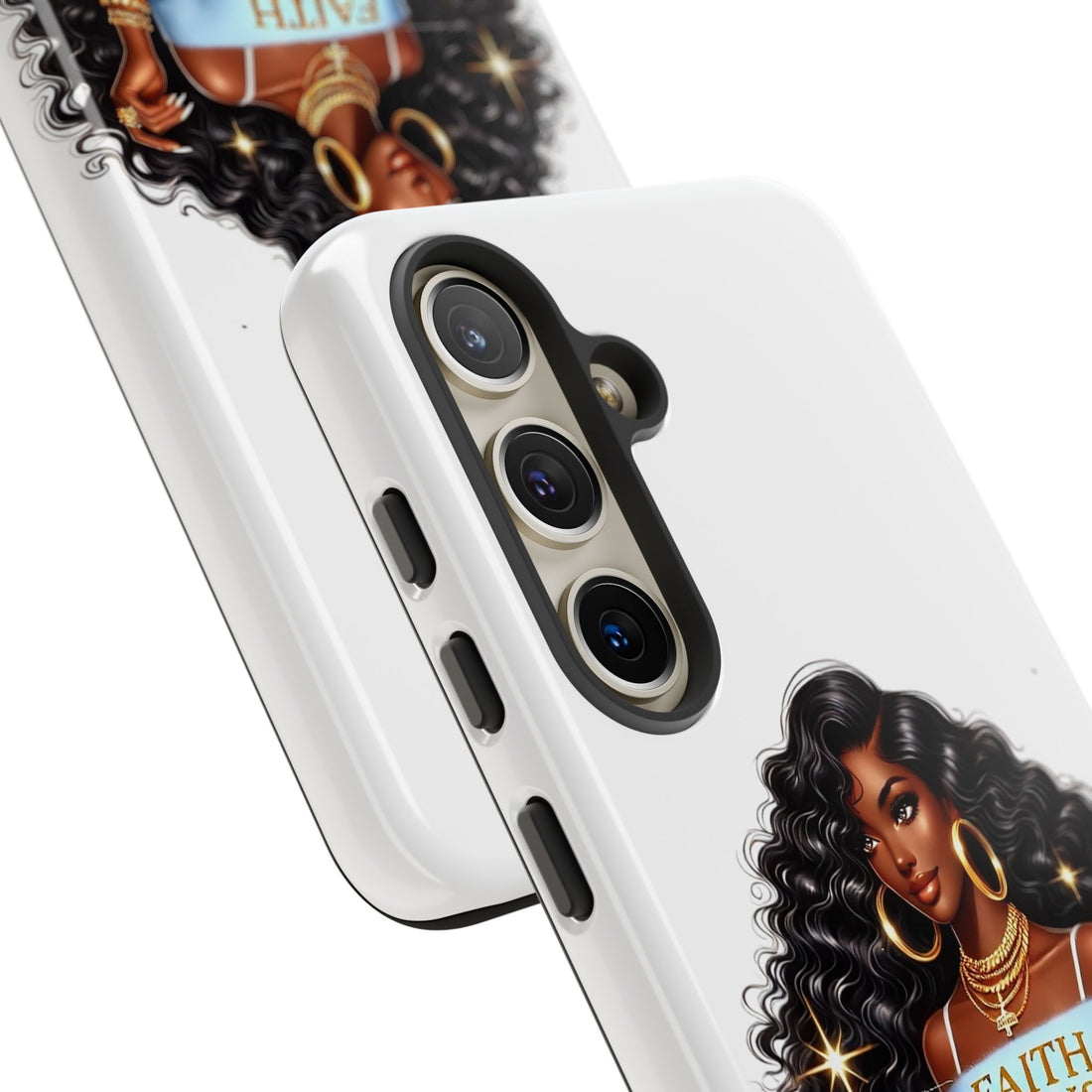 Faith Focus Finesse Phone Case – Chic Strong Woman Design