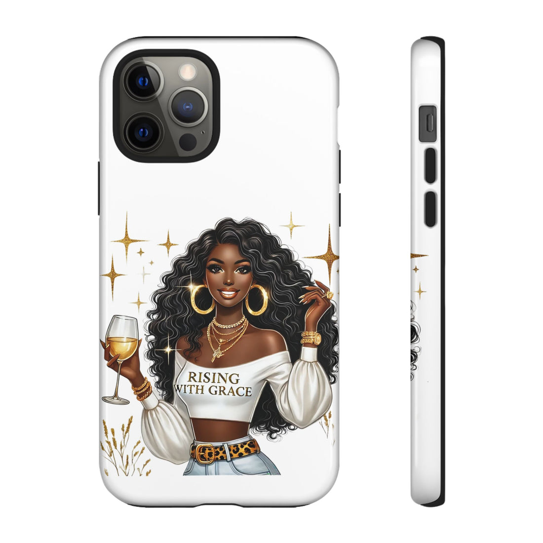 Rising With Grace Phone Case – Chic Strong Woman Design