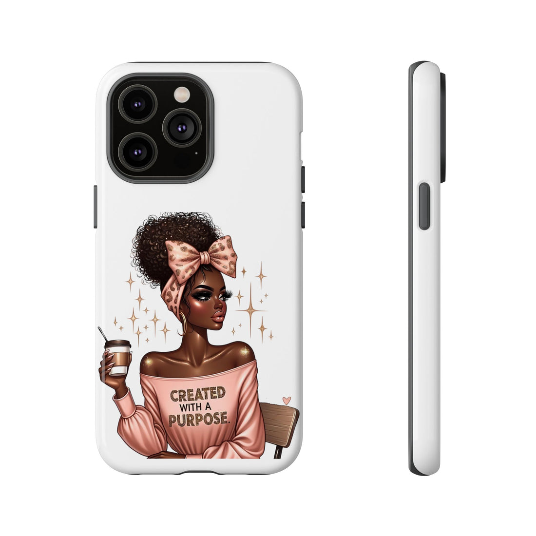 Created With A Purpose Phone Case – Chic Strong Woman Design