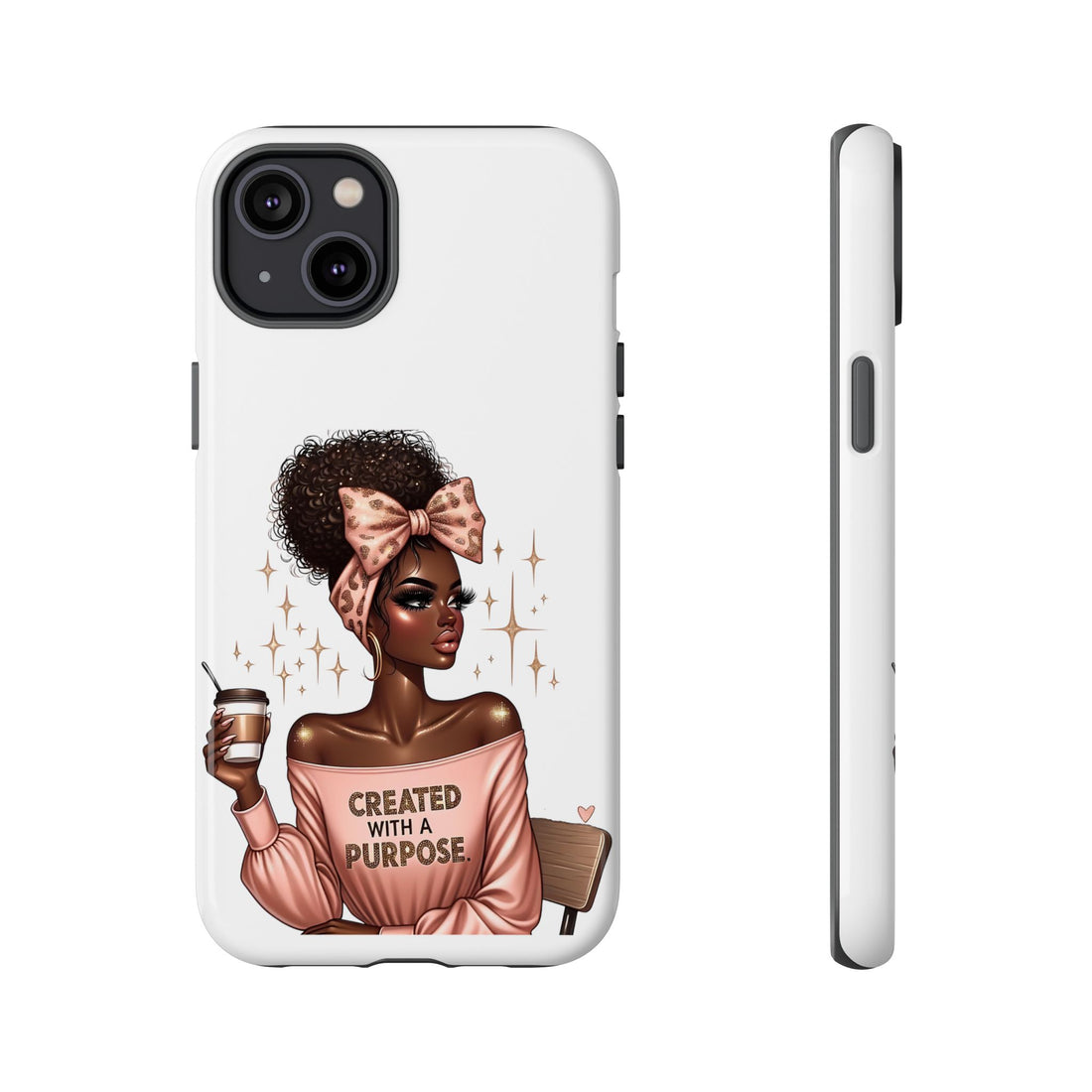 Created With A Purpose Phone Case – Chic Strong Woman Design