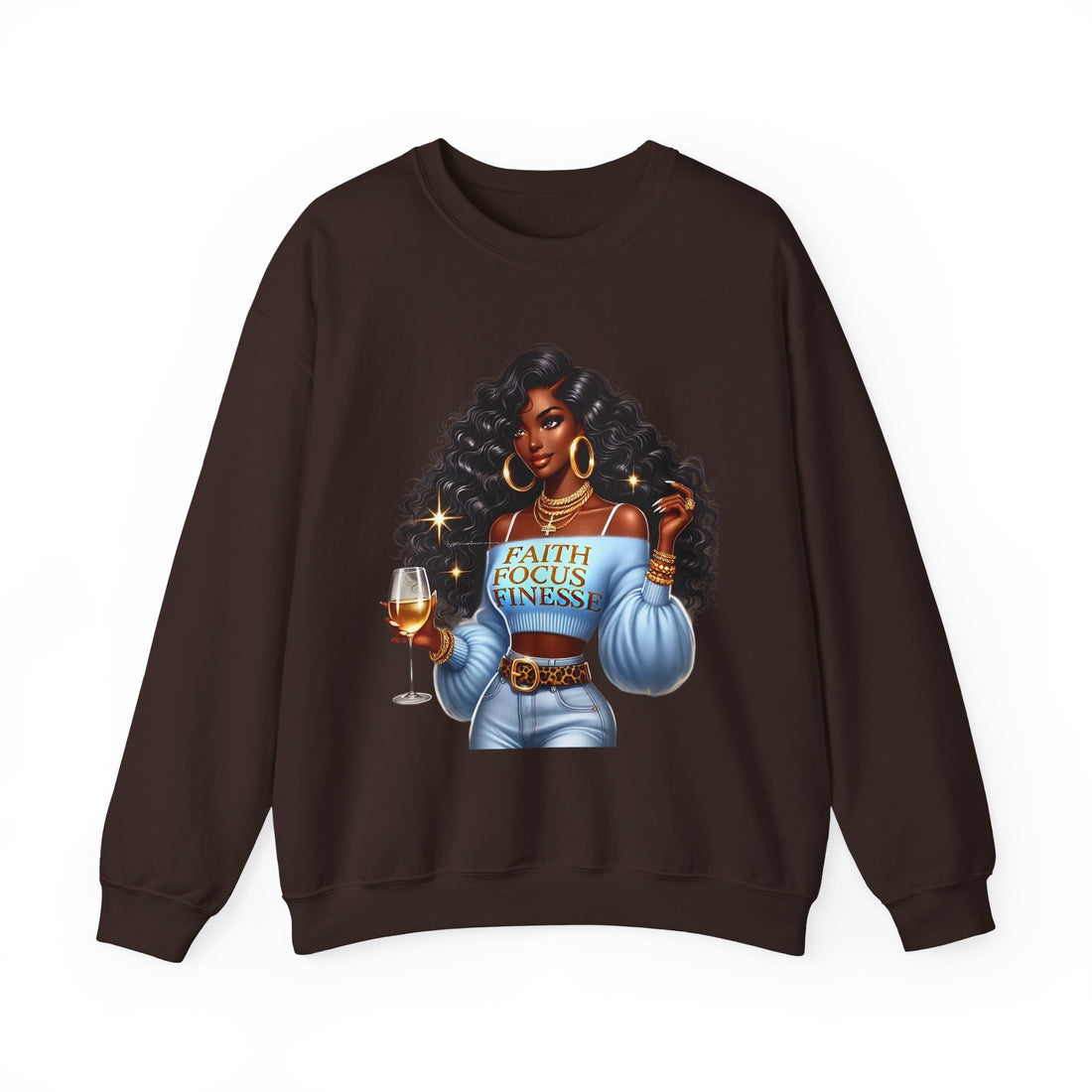 Faith Focus Finesse Unisex Heavy Blend™ Crewneck Sweatshirt