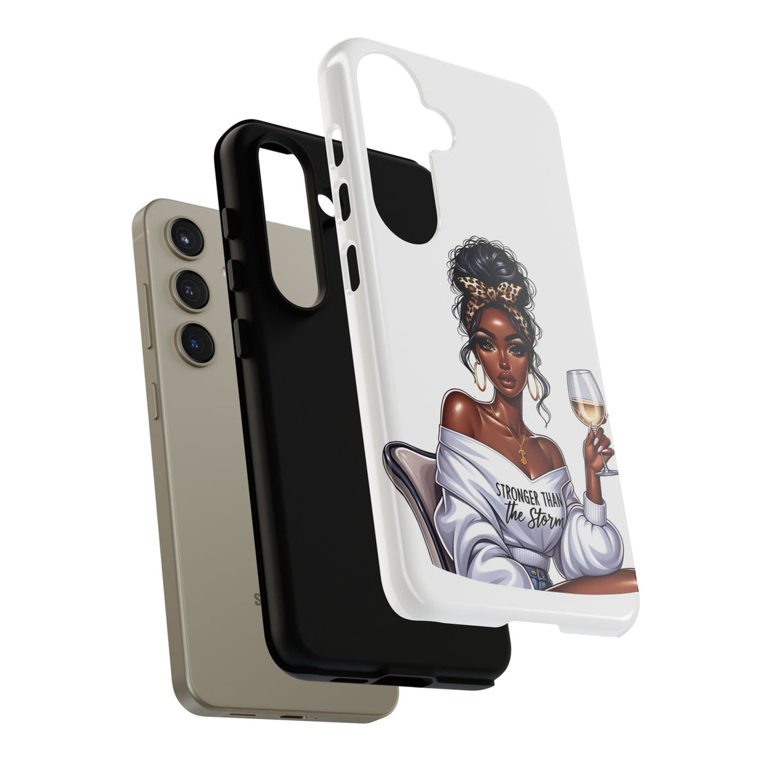 Stronger Than The Storm Phone Case – Chic Strong Woman Design