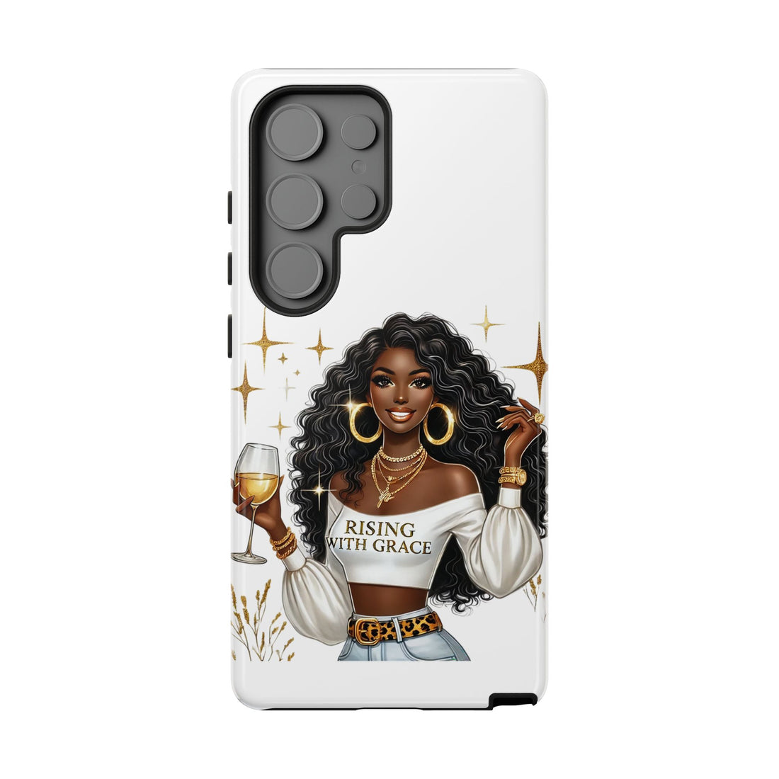 Rising With Grace Phone Case – Chic Strong Woman Design