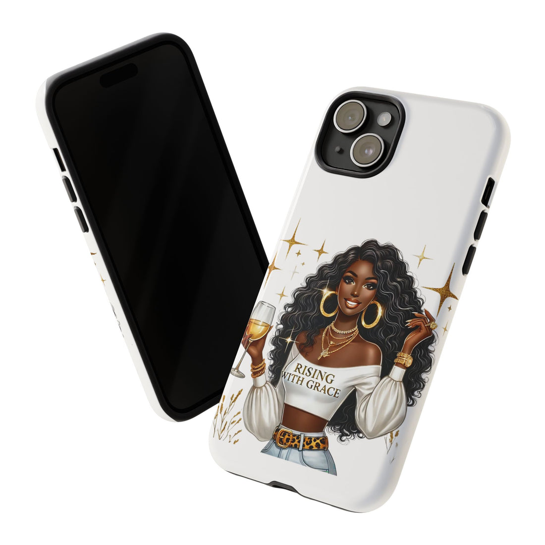 Rising With Grace Phone Case – Chic Strong Woman Design