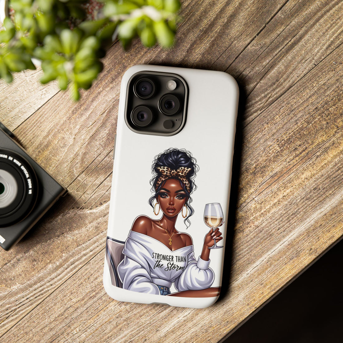 Stronger Than The Storm Phone Case – Chic Strong Woman Design