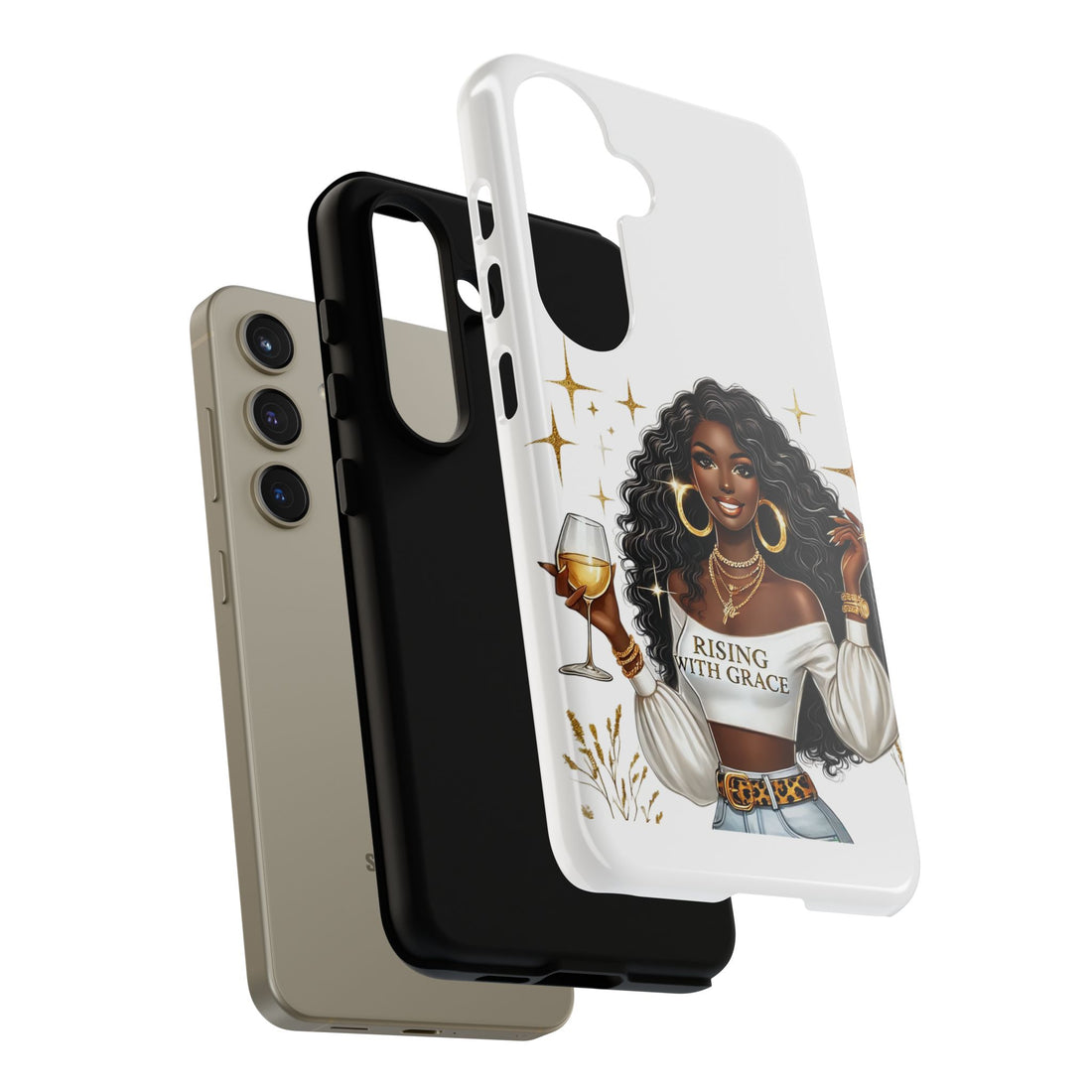 Rising With Grace Phone Case – Chic Strong Woman Design