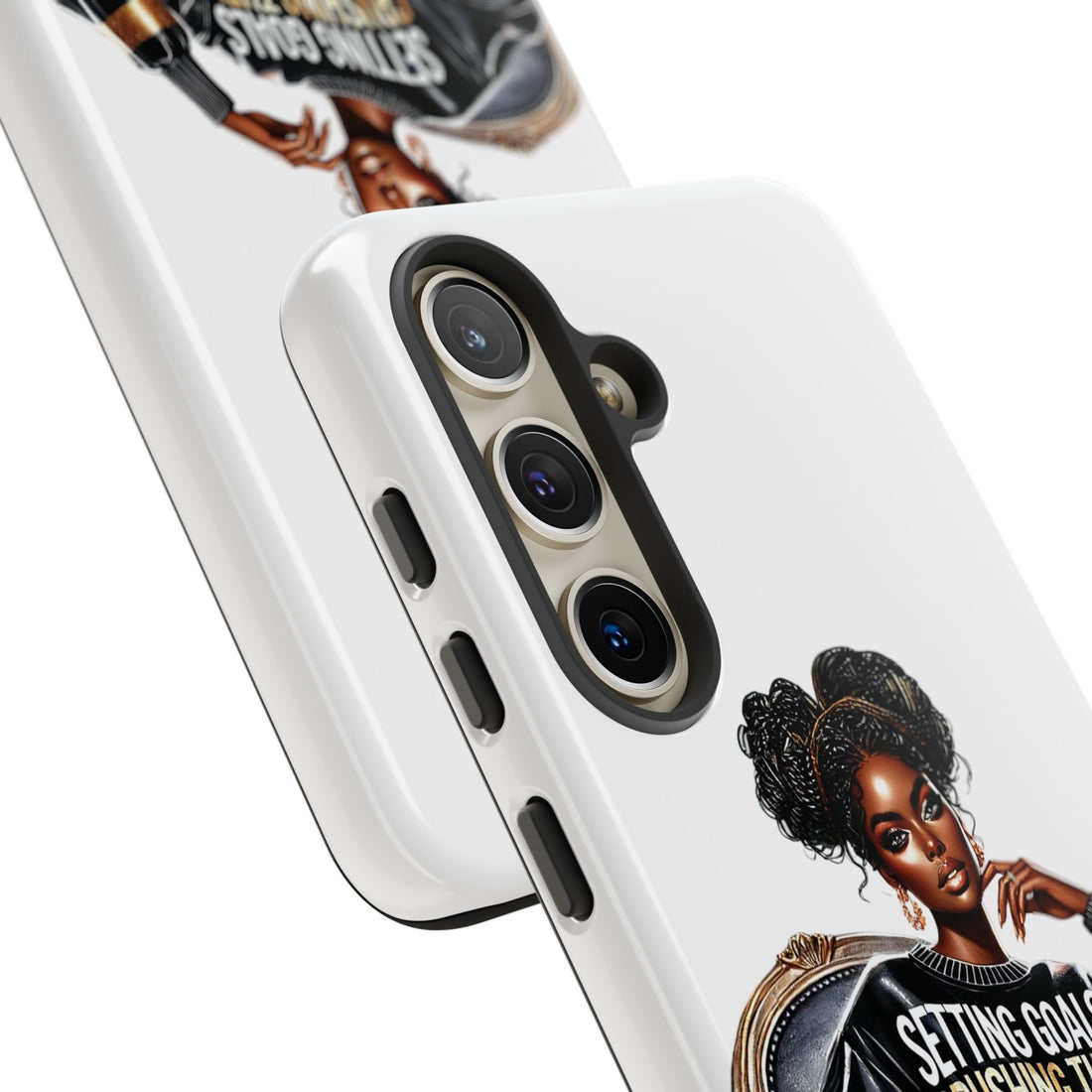 Setting Goals Crushing Them Phone Case – Chic Strong Woman Design