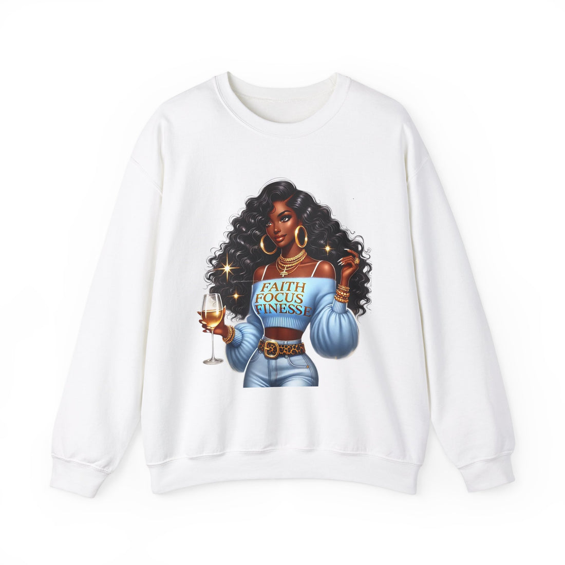 Faith Focus Finesse Unisex Heavy Blend™ Crewneck Sweatshirt