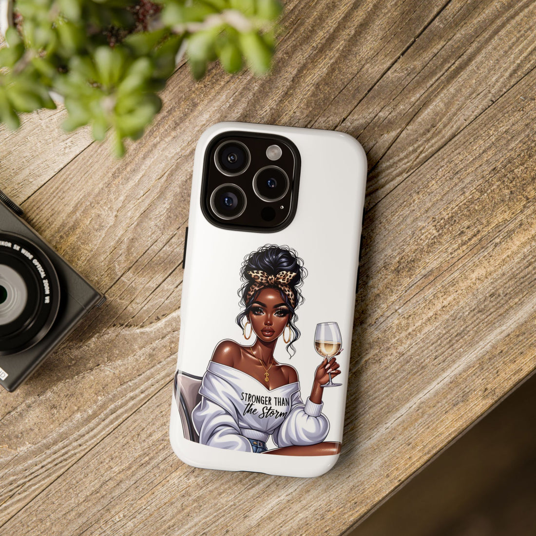 Stronger Than The Storm Phone Case – Chic Strong Woman Design